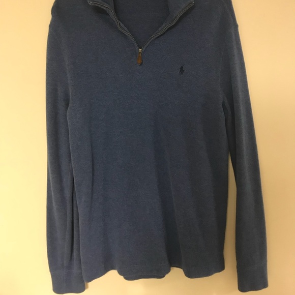 🥣🎽🎣Sexy Blue Ralph Lauren Quarter Zip - Picture 3 of 4